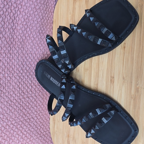 Steve Madden Skyler J Slip On Studded Slide Sandals - Picture 2 of 13